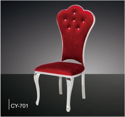 Luxury Special Design Stainless Steel Hotel Dining Chairs