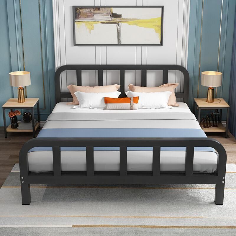 Iron Bed Double Designs European Modern Steel Double Bed
