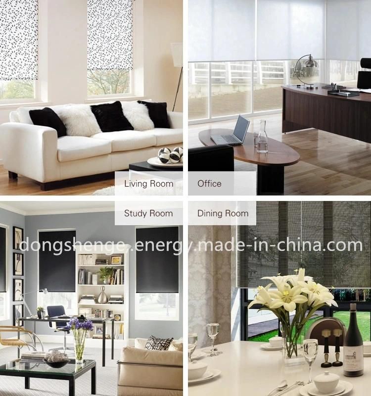 One Way Vision Window Fireproof Breathable Sunscreen Roller Blinds