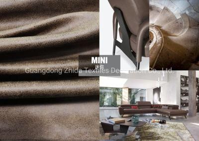 Zhida Textile Texture Faux Leather Upholstery Furniture Fabric