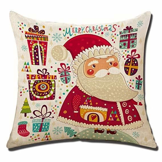 Merry Christmas Sofa Cushion with Digital Printing