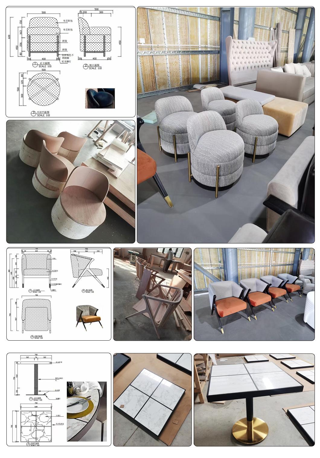 Rattan Wooden Fabric Leisure Asia Restaurant Hotel Chair