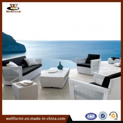 Unique Style Outdoor Luxury Quality Wicker Rattan Sofa Set (WF-128)