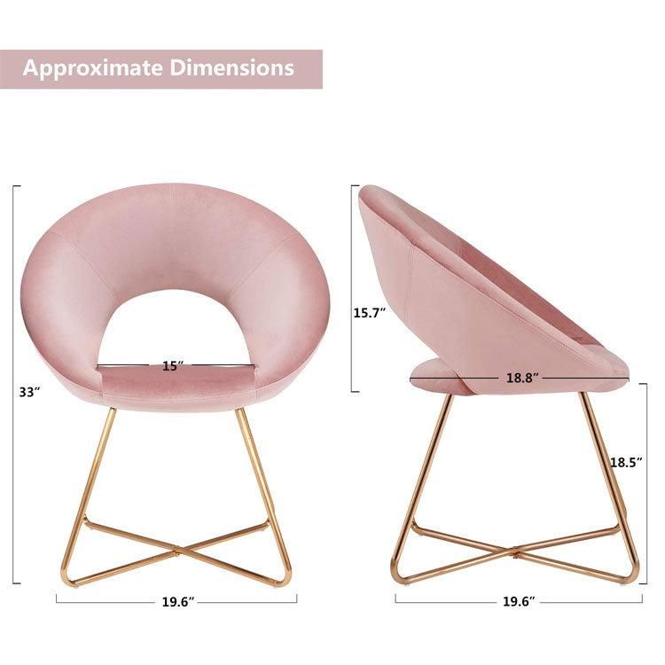 Nordic Velvet Dining Chair Modern Luxury Outdoor Dining Room Restaurant Furniture Dining Chair for Dining Room Restaurant