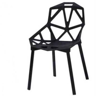 Outdoor Armless Plastic Stacking Visitor Chair Plastic Scandinavian Living Room Chair Durable Restaurant Dining Chairs