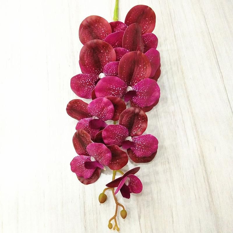 Wholesale Fabric Vanda Orchid Single Artificial Orchids Flower for Weddig Decoration