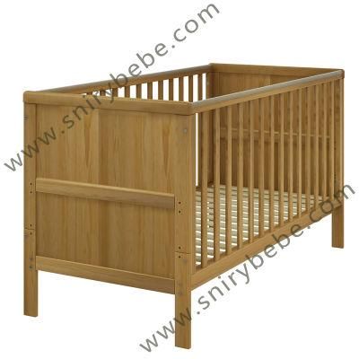 Modern Wooden Daycare Baby Bed with Sides and Rockers