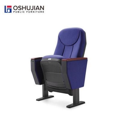 Cheap Theater Lecture Hall Conference Plastic Fabric Folding Seat Chair
