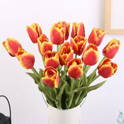 Wholesale Silk Artificial Tulips Fabric Flowers for Wedding Home Party Decor