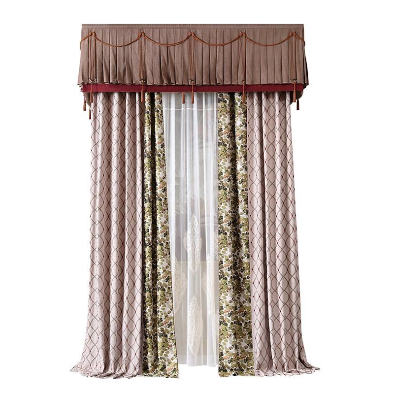 Luxury Curtain Living Room Wholesale High Quality Hotel Villa Apartment Home Velvet Curtain Fabric Ready Made Curtain