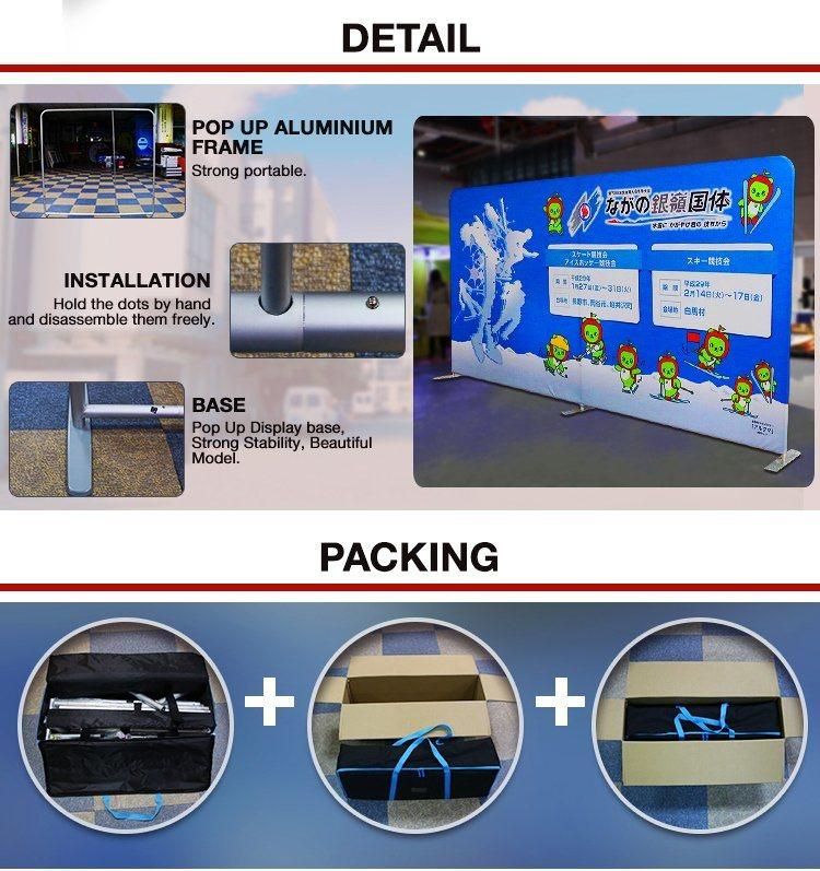 Advertising Exhibition Equipment Display Fabric Pop up Stand