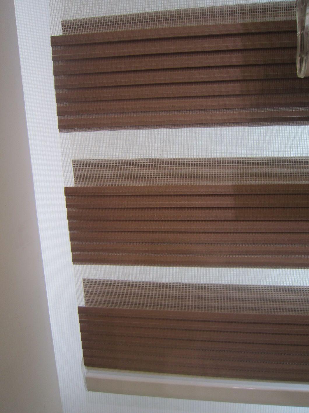 Zebra Blinds/Day Night Roller Blinds/Double Roller Blinds/Home Window Decorate Waterproof Window Blackout Roller Blinds/PVC Coated Blinds/White Coating Shade