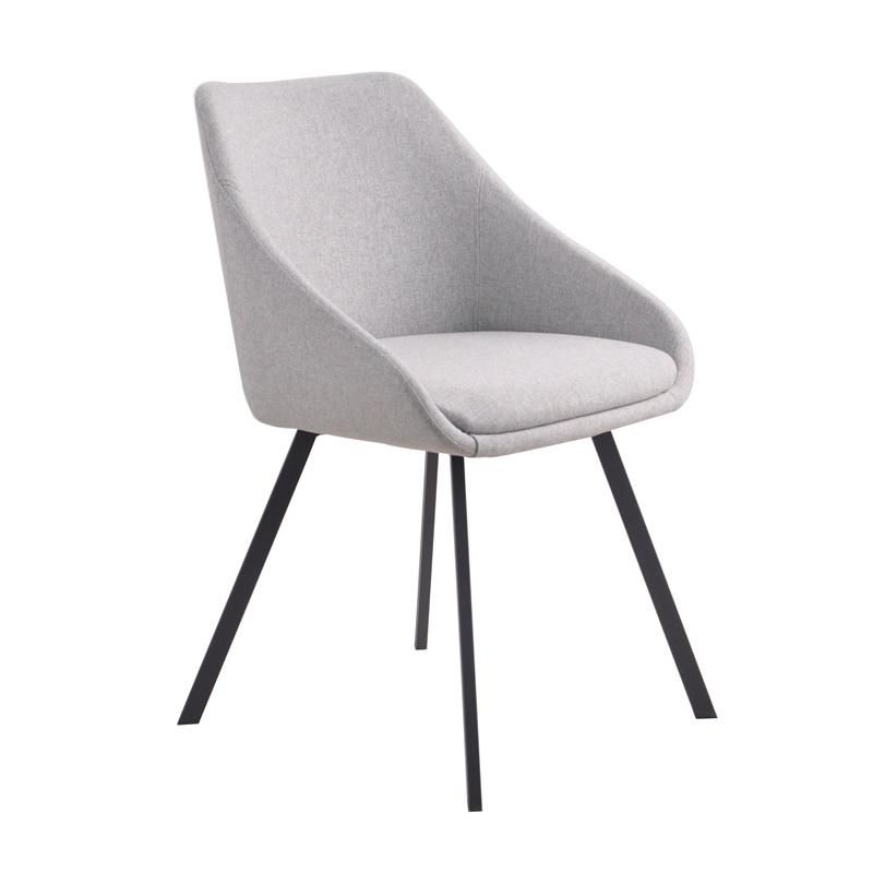 Modern Thick Padded Armchair Upholstered Seat Tub Spy Fabric Dining Chair