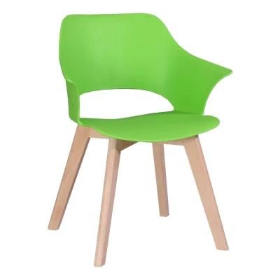 Wholesale Plastic Backrest Family Recreational Dining Chair Pure Plastic Leisure Chair