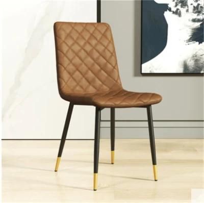 Metal Luxury Elegance Gray Contemporary Leisure Buy Cheap Modern Dining Chair Italian Upholstered Design Factory Price