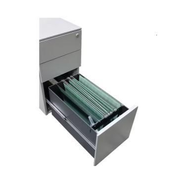 Hot Sale Mobile Filing Cabinets 3 Drawer Metal File Storage Cabinet for Office and Home