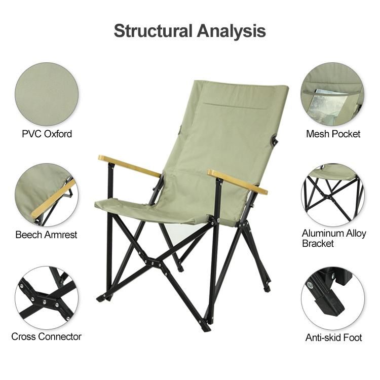 Outdoor Portable Collapsible Camping Folding Fishing Beach Chair