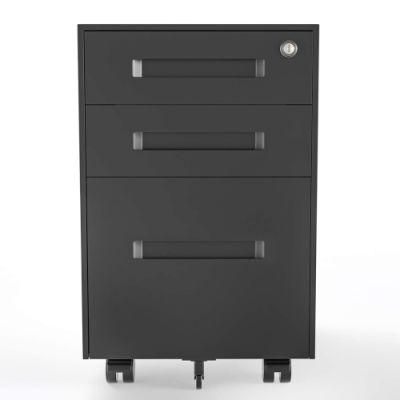 Gdlt Modern Design 3 Drawer Office Equipment Steel Filing Cabinet Mobile Pedestal Cabinet