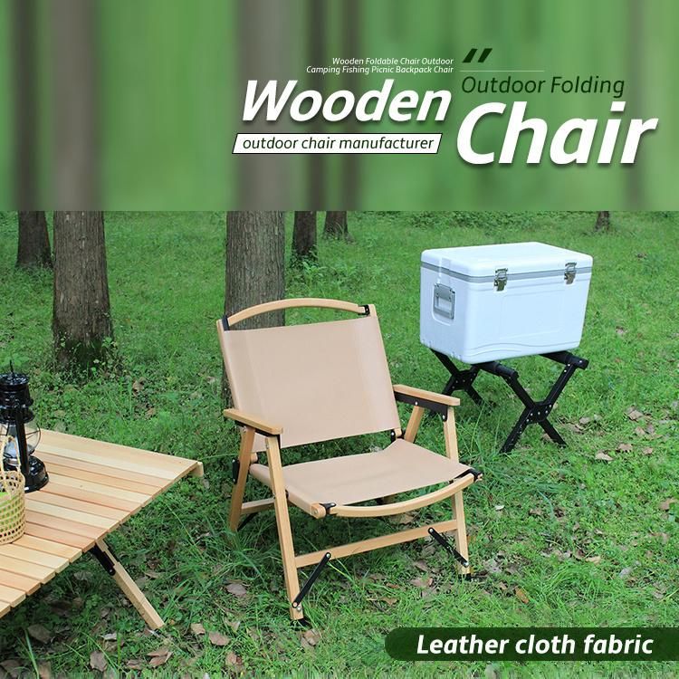 Outdoor Camping Wood Chair Foldable