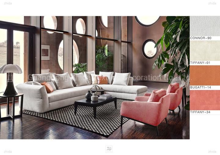 Light Luxury Polyester Chenille Leisure Sofa Seat Furniture Fabric