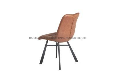 Hot Sale High Quality Home Furniture Luxury Modern Metal Legs Velvet Design Dining Chair