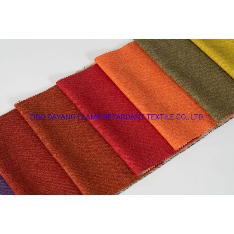 100% Cotton Flame Retardant Upholstery Plain Fabric
