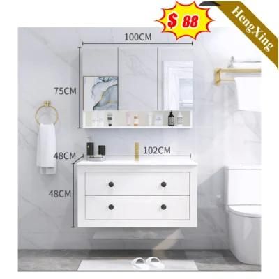 Big Storage Space Home Bathroom Furniture Ceramic Basin Bathroom Vanity Cabinet with Mirror (UL-22BT122)
