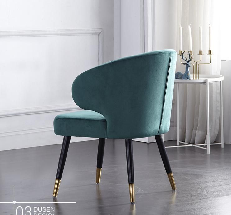 Modern Fabric Metal Frame Dining Chairs for Dining Design