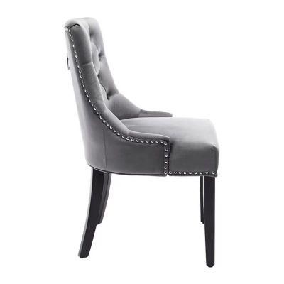 Wholesale Home Furniture Cheap Luxury High Back Nordic Velvet Kitchen Dining Room Chair