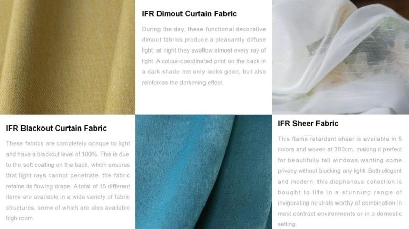 Classic Linen Look Flame Retardant Polyester Sofa Fabric