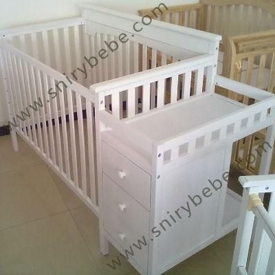 Solid Wood with Tent Baby Bed Kids Bedroom Furniture