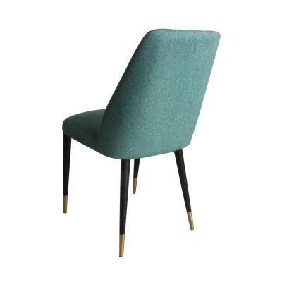 Hotel Modern Furniture Living Room Metal Fabric Dining Chair