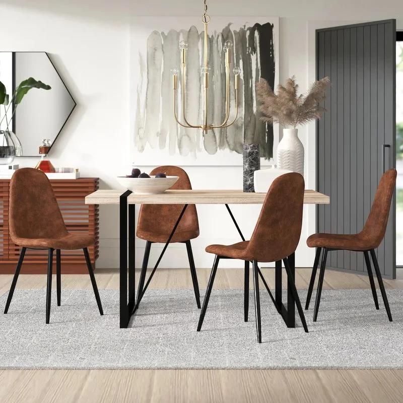 Morden Dining Room Wooden Furniture Wood Chairs Set and Dining Table