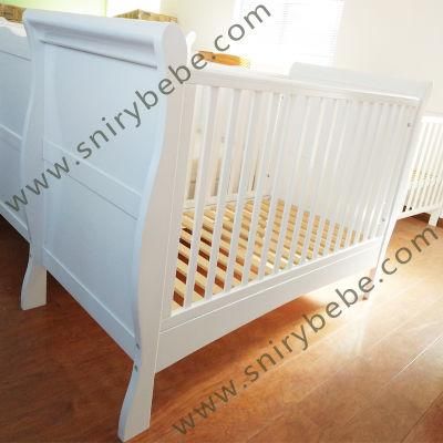 Modern Wooden Girl Boy Daycare Newborn Baby Cot Bed for Sale