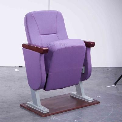 Factory Suply Folding Seat Plastic Lecture Hall Armchairs Auditorium Church Chair