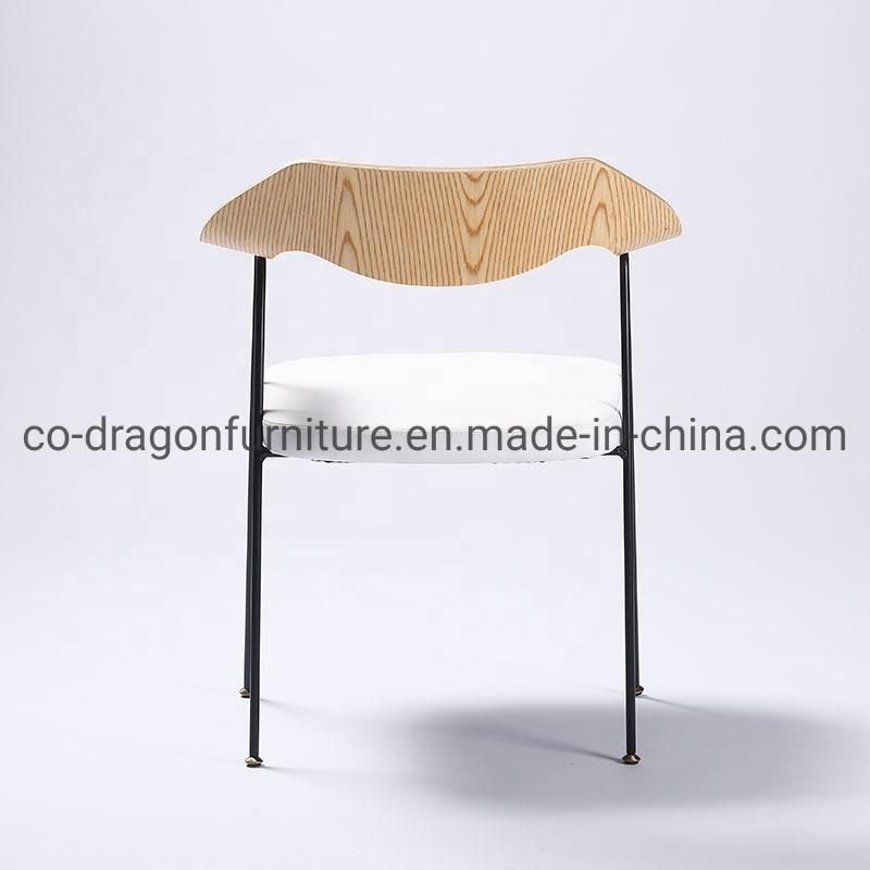 Fashion Wooden Back Dining Chair with Fabric for Home Furniture