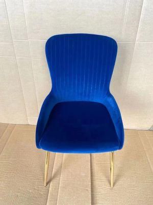 Modern Furniture Fabric Seat Metal Leg Cheap Dining Room Chair