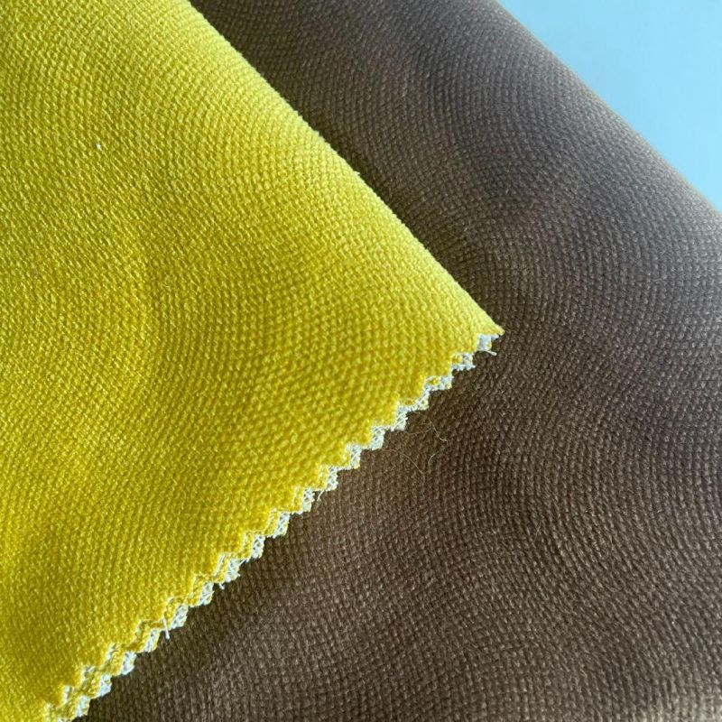 China Home Textile Polyester Spot Fake Linen Velboa Fabric Water Repellent Functional Furniture Material Upholstery Cloth Decorative Fabric (JX011.)