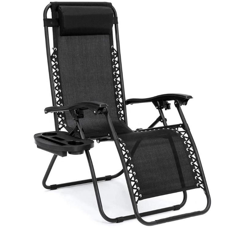 Outdoor Garden Camping Metal Lounge Chair Folding Aluminum Zero Gravity Chair