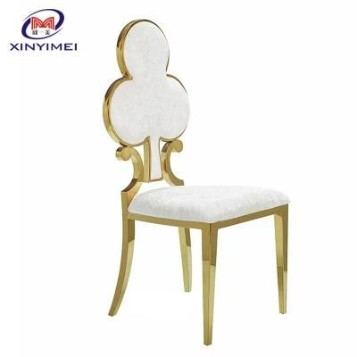 New Design Luxury Restaurant Stainless Steel Legs Banquet Chair