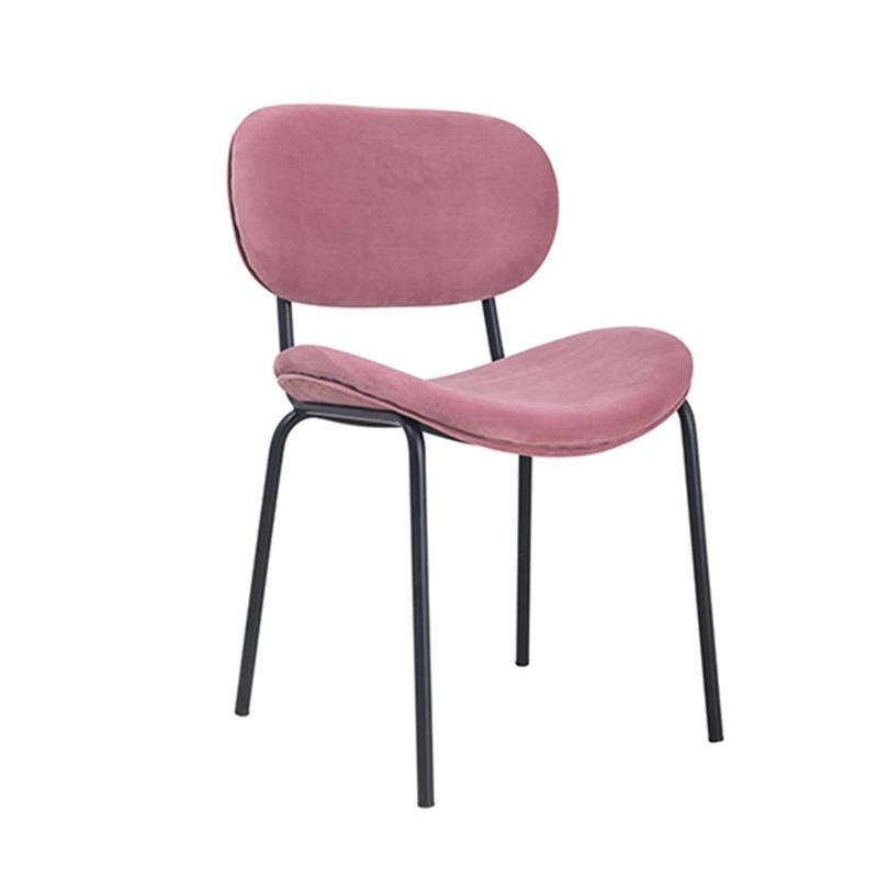 Nordic Velvet Dining Chairs with Gold Legs for Modern Kitchen Room or Hotel or Cafeshop