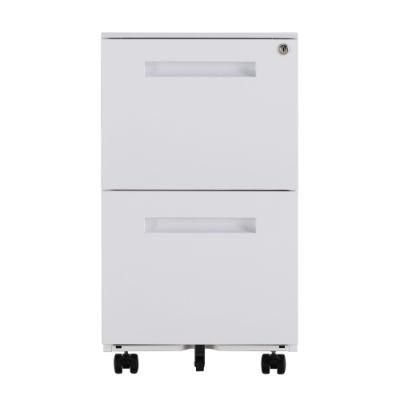 2 Drawer File Storage Cabinet, Metal Mobile Filing Storage Cabinet, File Cabinet with Wheels