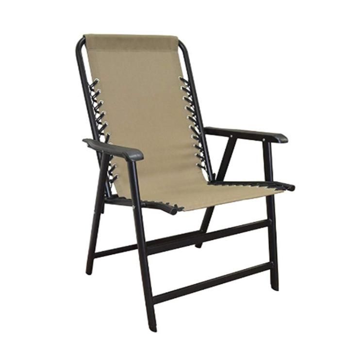 Outdoor Folding Durable Steel Frame Textile Fabric Beach Deck Chair
