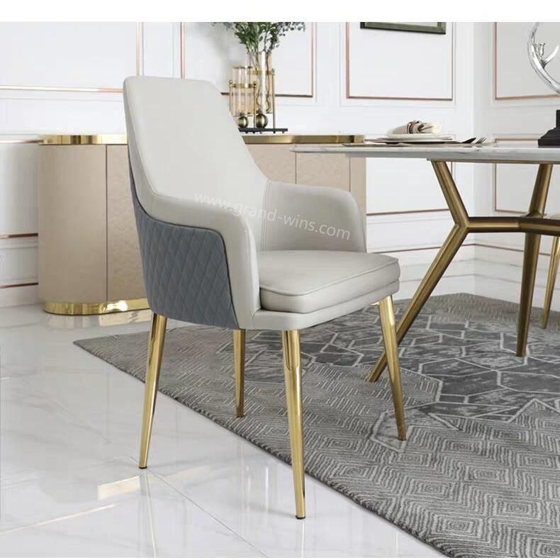 High Quality Master Metal Home Furniture Upholstered Dining Chair