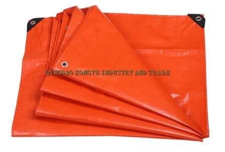 Fire Resistant Tent Tarps Printing Heavy Duty PE Coated Covers Tarpaulin for Trailer