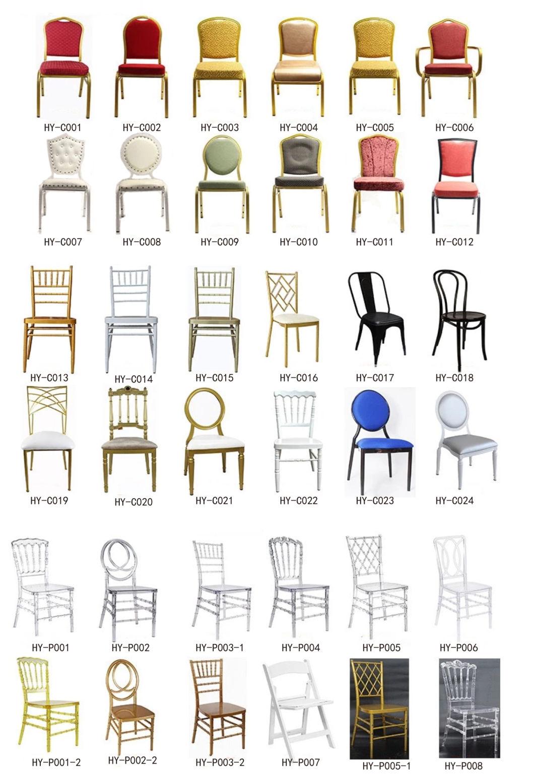 Hotel Hall Party Gold Stainless Steel Wedding Chair in Stock Metal Stacking Restaurant Chiavari Dining Banquet Event Chair