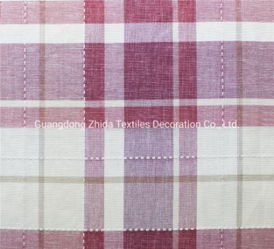 Home Sofa Material Fashion Grid Jacquard Upholstery Zafu Upholstery Fabric