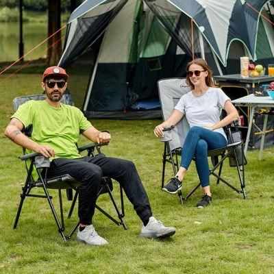 Customizable High Quality Oxford Cloth Cheap Folding Camping Fishing Chairs with Cup Holder and Bag