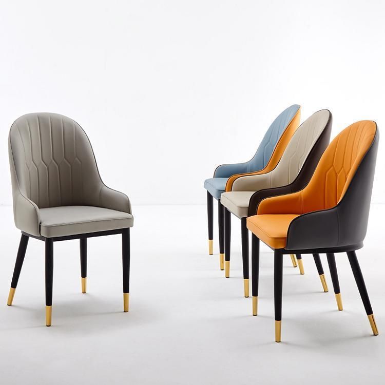 Modern Nordic Luxury 2020 Furniture Upholstered Chairs Sillas Francesas Home Backrest Desk Study Velvet Dining Chair