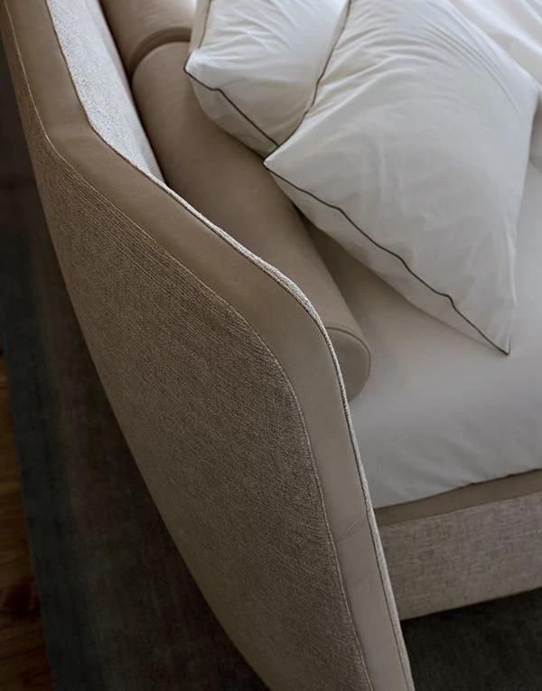 Rever, Beds in Fabric, Latest Italian Design Bedroom Set in Home and Hotel Furniture Custom-Made